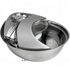 Fontaine à eau Raindrop en inox pour chat et petit chien sur laVieDesChats.com