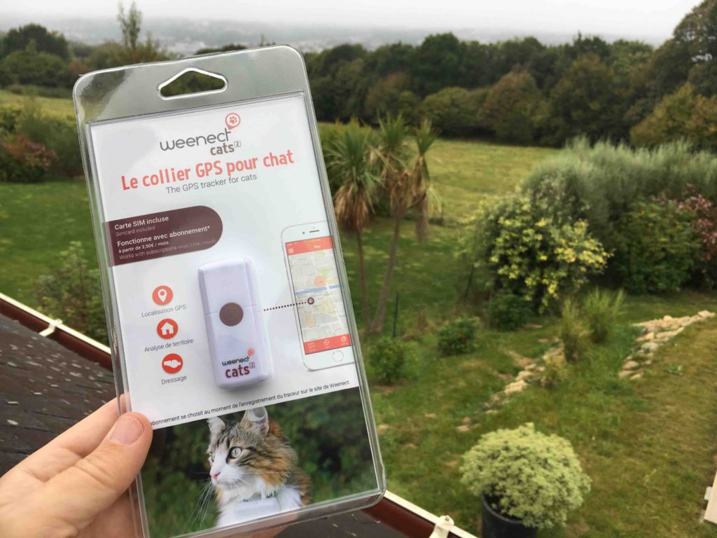traceur gps pour chat weenect emballé