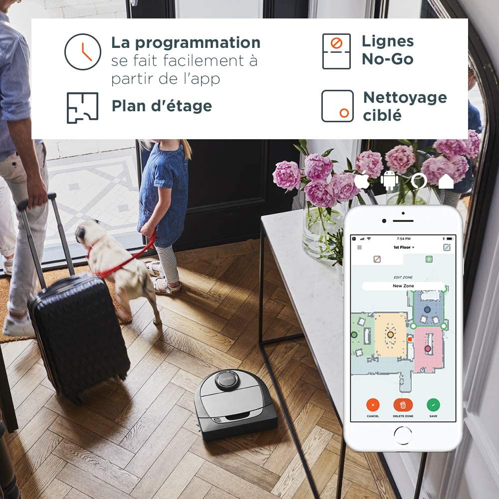 robot aspirateur Neato contre les poils de chats